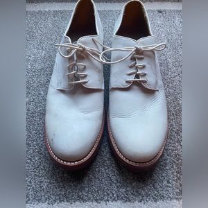 Brooks Brothers Men’s Classic Bucks White Shoes Size 13